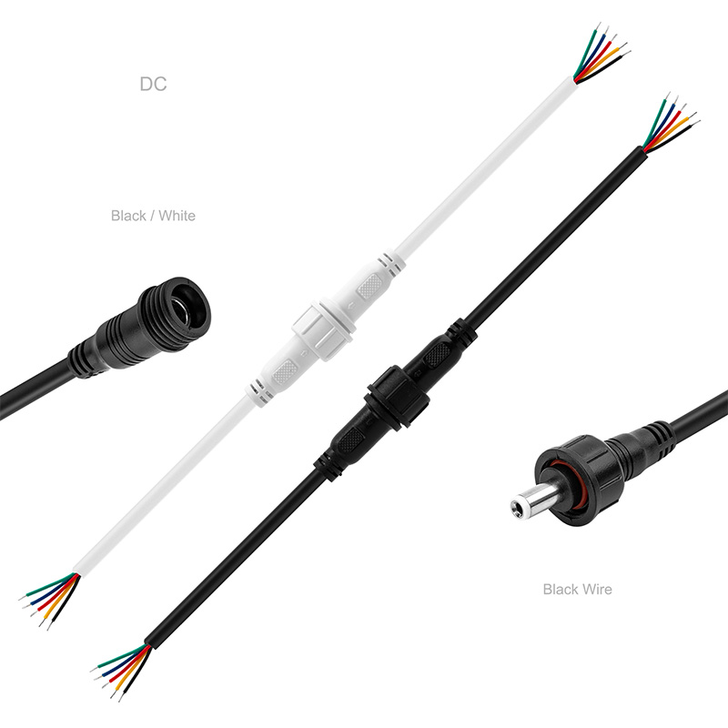 2/3/4/5 PIN Waterproof IP68 Male To Female Outdoor LED Strip Connector-5 Pairs Per Package 2/3/4/5 PIN Waterproof IP68 Male To Female Outdoor LED Strip Connector-5 Pairs Per Package